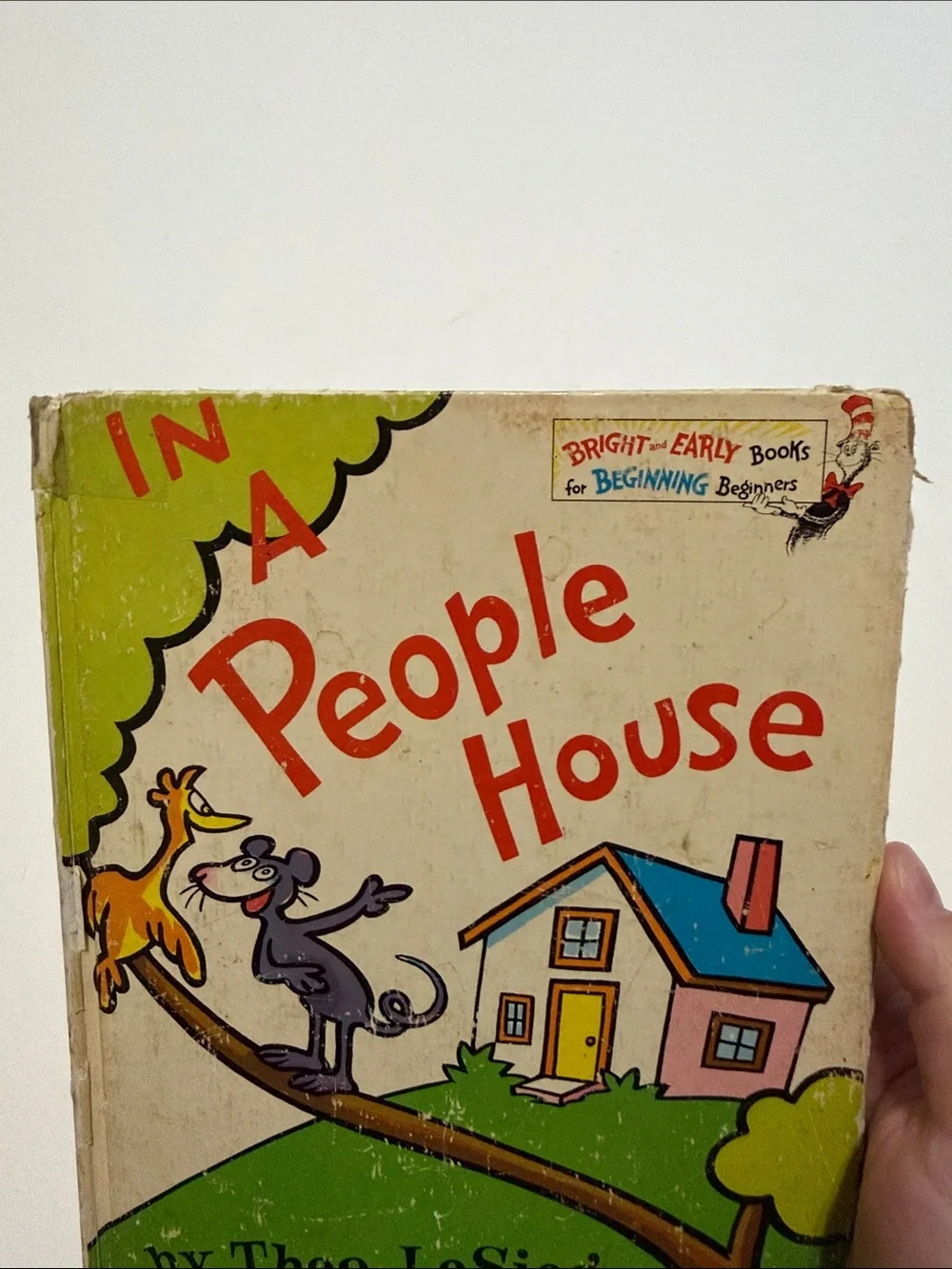 Vintage 1972 In A People House Children’s Book Hardcover by Theo LeSieg